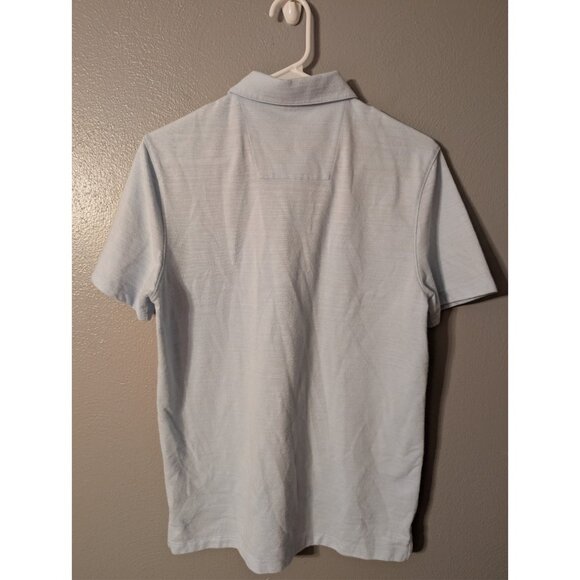 ​Calvin Klein Polo Shirt Men's Small Light Blue Cotton Blend Short Sleeve Logo - Picture 3 of 6